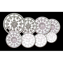 Série euros complète Portugal - argentée