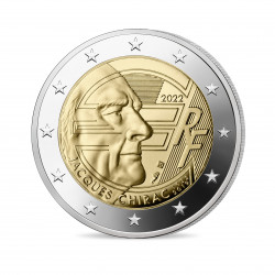France 2022 – 2 euros commémorative BE JACQUES CHIRAC 