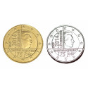 2 euros Luxembourg 2014 Indépendance dorée+argentée