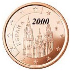 Espagne 5 Cents  2000