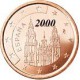 Espagne 5 Cents  2000