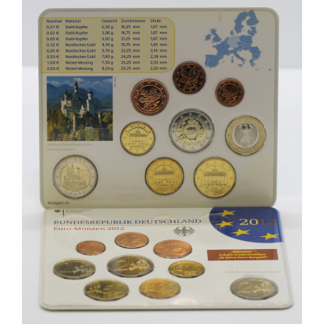Allemagne 2012 - Coffrets euro BU