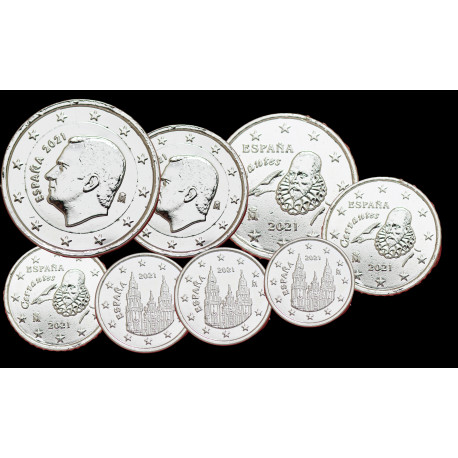 Série euros complète Espagne - argentée
