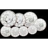Série euros complète Espagne - argentée Série euros complète Espagne - argentée
