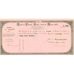 RARE billet de France 19e siècle