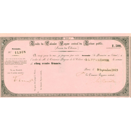 RARE billet de France 19e siècle