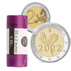 Finlande 2022 – 2 euro commémorative en ROULEAU de 25 monnaies