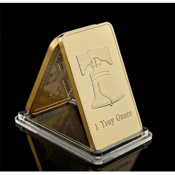 Cloche de la liberté - Lingot doré or fin 24 carats