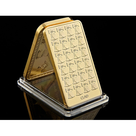 Cloche de la liberté - Lingot doré or fin 24 carats