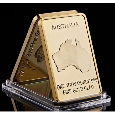 Dauphin - Lingot doré or fin 24 carats