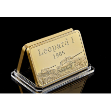 Leopard 1 - Lingot doré or fin 24 carats