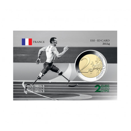 France 2021 Jeux Olympiques 2024 - Athlétisme - Carte commémorative