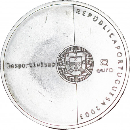 Portugal 2003 - 8 euro Le football est Fair-play