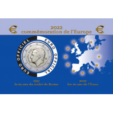 Espagne 2022- Coincard "les 20 ans de l'Euro" Espagne- 20ETR