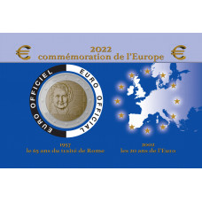 Italie 2 euros coincard - 65 ans Traité de Rome 