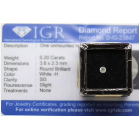 Diamant rond qualité "Excellent"