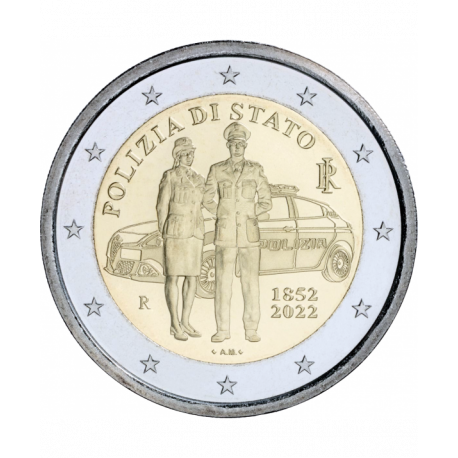 Italie 2022 – 2 euro commémorative - "Police" UNC