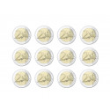 Série complète de 12 pièces Traité de Rome - 2 euros commémoratives