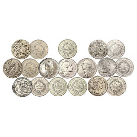 5 Francs 2000 Série complète