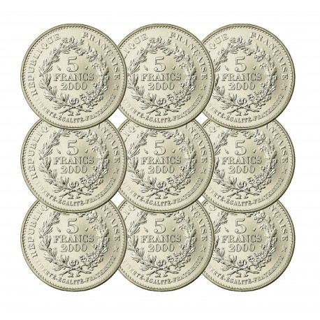 5 Francs 2000 Série complète