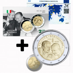 2 Euros Commémorative Italie 2022 Falcone et Borsellino UNC 
