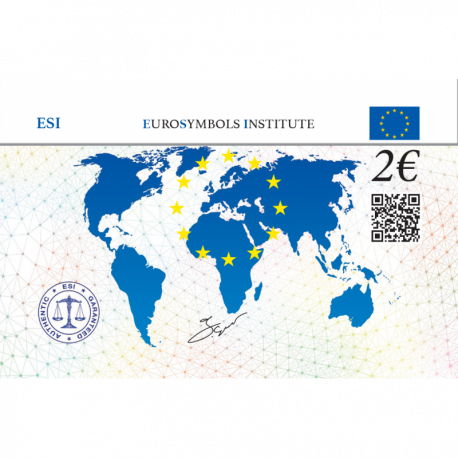 Italie 2022 – 2 euro + carte commémorative - "Juges" UNC