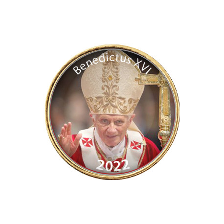 Pape Benoît XVI 2022 - 50 cents commémoratif - La Bénédiction