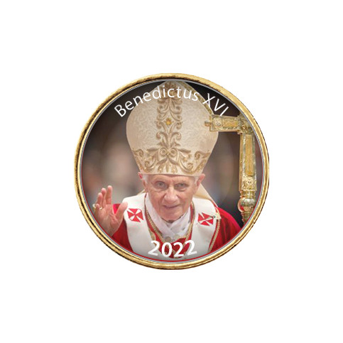 Pape Benoît XVI 2022 - 50 cents commémoratif - La Bénédiction