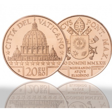 Vatican 2022 - 20 euros cuivre