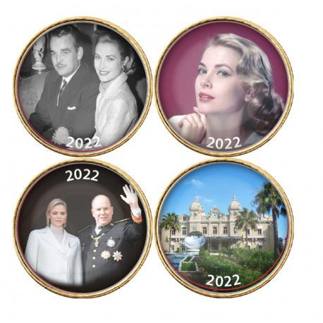 Série complète Monaco 2022 - 50 cents commémoratif 