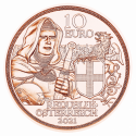 Autriche 2021 - 5 euros "LE BONHEUR EST UN OISEAU"