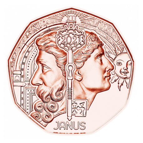 Autriche 2021 - 5 euros "NOUVEL AN 2021 JANUS"