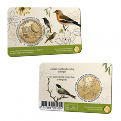 Belgique 2022 Coincard - 2.50 euros 100 ans de protection des oiseaux en Belgique 