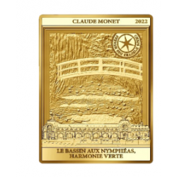 France 2022 – 50€ en OR 1/4 oz BE MONET NYMPHEAS