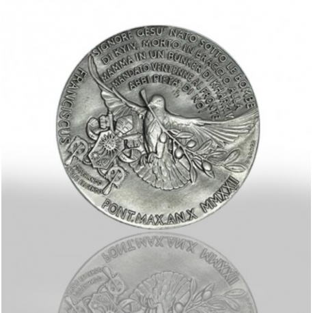 Vatican 2022 - Médaille en Argent "Paix en Ukraine"