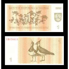 Lituanie - Billet de 1 Talonas