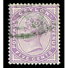 Ceylan 1886 - 5 cents