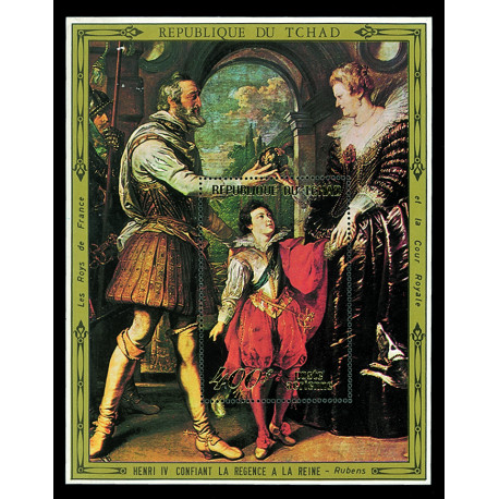 Roi de France - bloc feuillet du Tchad