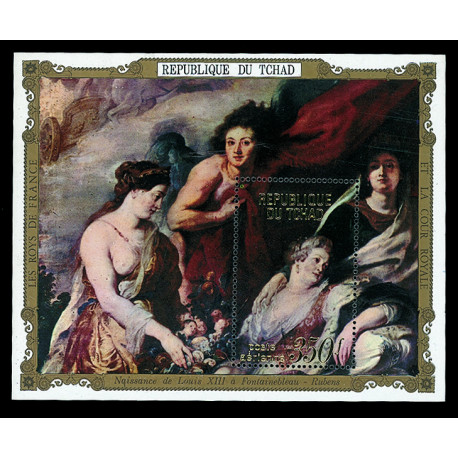 Roi de France - bloc feuillet du Tchad