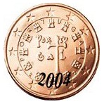 Portugal 5 Cents  2004