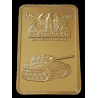 Stalingrad - Lingot doré or fin 24 carats