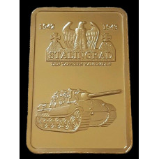 Stalingrad - Lingot doré or fin 24 carats