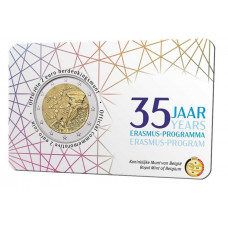 Belgique 2022 – 2 euro commémorative en COINCARD – 35 ans ERASMUS