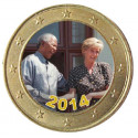 Nelson Mandela - Lady Diana - 1 euro Nelson Mandela 2014