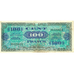 100  Francs - Drapeau Au verso - 1944 - Belle qualité