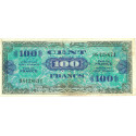 100  Francs - Drapeau Au verso - 1944 - Belle qualité