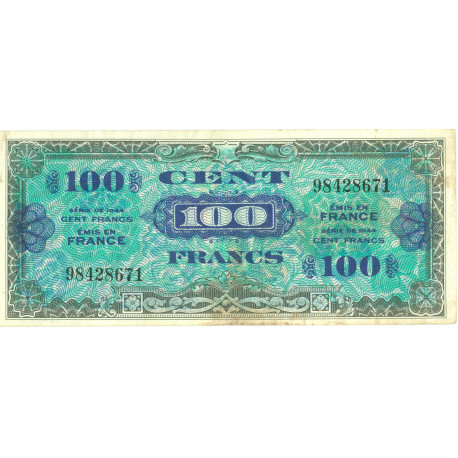 100 Francs - France au verso - 1945 - Qualité courante