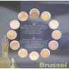 Belgique 2022 zone euro 1 et 2 cents - Coffrets euro BU Belgique 2022 zone euro 1 et 2 cents - Coffrets euro BU