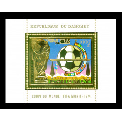 Football Timbre OR - République de Dahomey