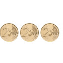 Collection complète Monaco Albert - 2 euros précieuses